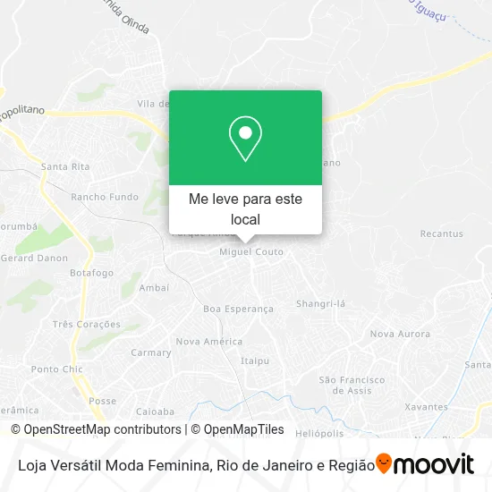 Loja Versátil Moda Feminina mapa