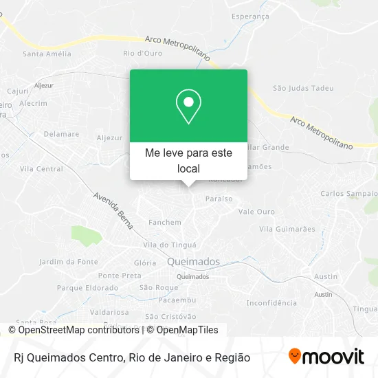 Rj Queimados Centro mapa