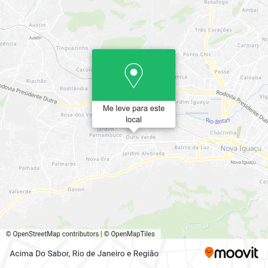Acima Do Sabor mapa