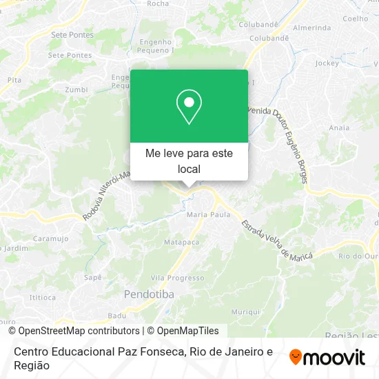 Centro Educacional Paz Fonseca mapa