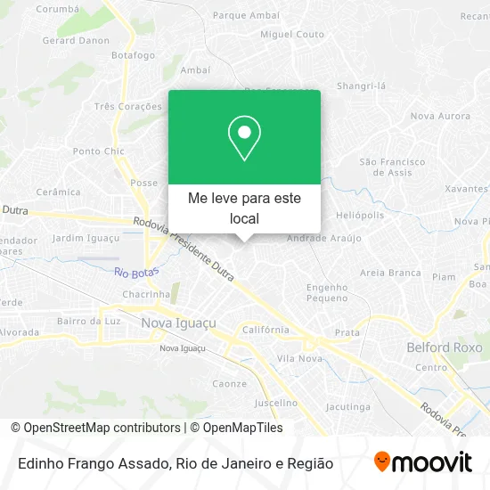 Edinho Frango Assado mapa