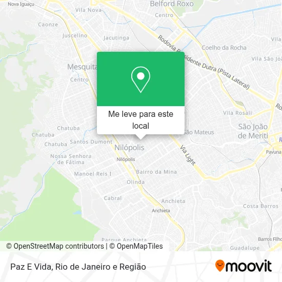 Paz E Vida mapa