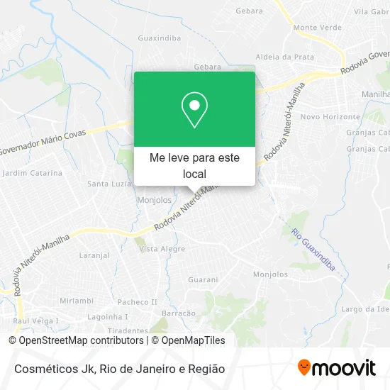 Cosméticos Jk mapa