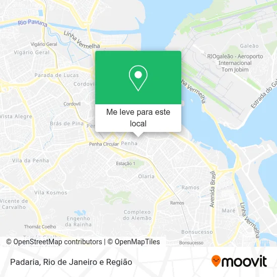 Padaria mapa