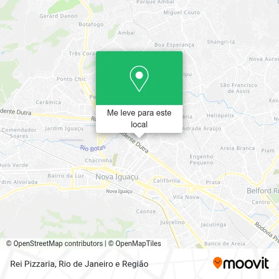 Rei Pizzaria mapa