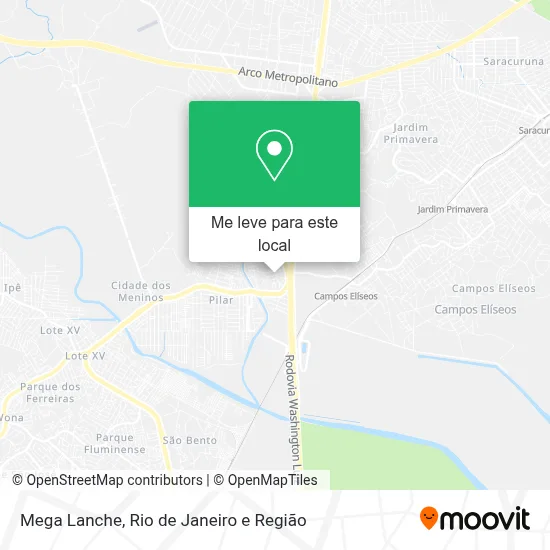 Mega Lanche mapa