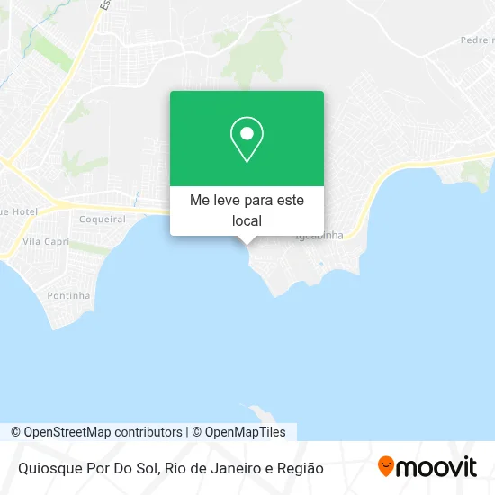 Quiosque Por Do Sol mapa