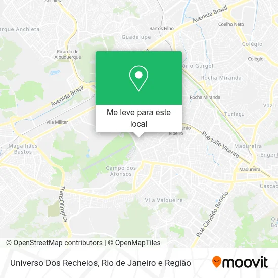 Universo Dos Recheios mapa