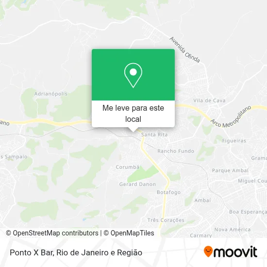 Ponto X Bar mapa