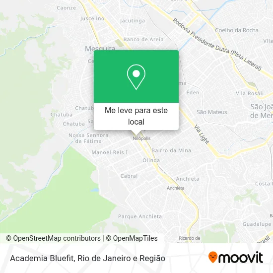 Academia Bluefit mapa