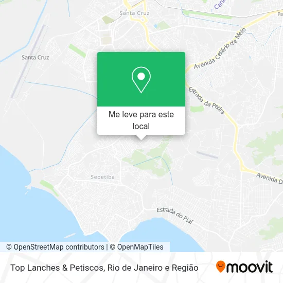 Top Lanches & Petiscos mapa