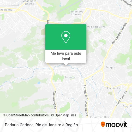 Padaria Carioca mapa