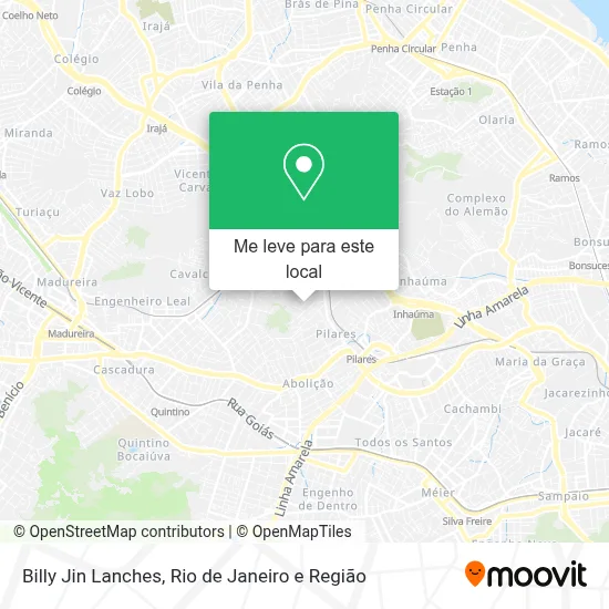 Billy Jin Lanches mapa