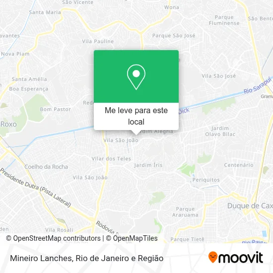 Mineiro Lanches mapa