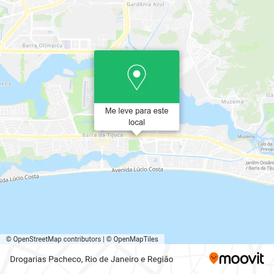 Drogarias Pacheco mapa