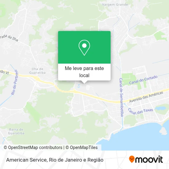 American Service mapa