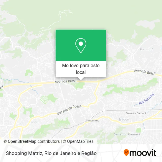 Shopping Matriz mapa
