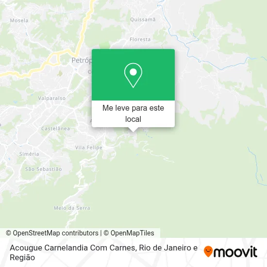 Acougue Carnelandia Com Carnes mapa