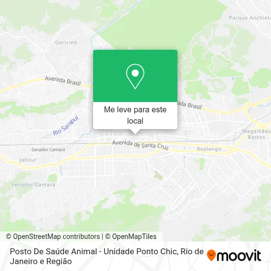 Posto De Saúde Animal - Unidade Ponto Chic mapa