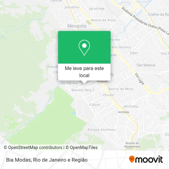 Bia Modas mapa