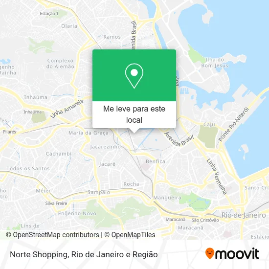 Norte Shopping mapa