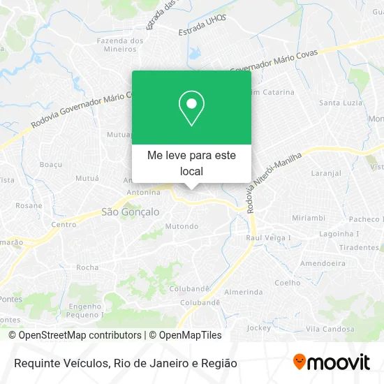 Requinte Veículos mapa