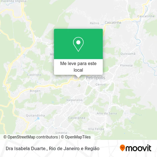 Dra Isabela Duarte. mapa