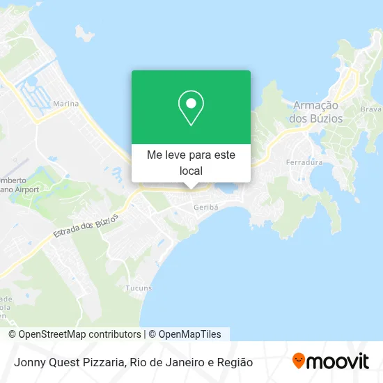 Jonny Quest Pizzaria mapa