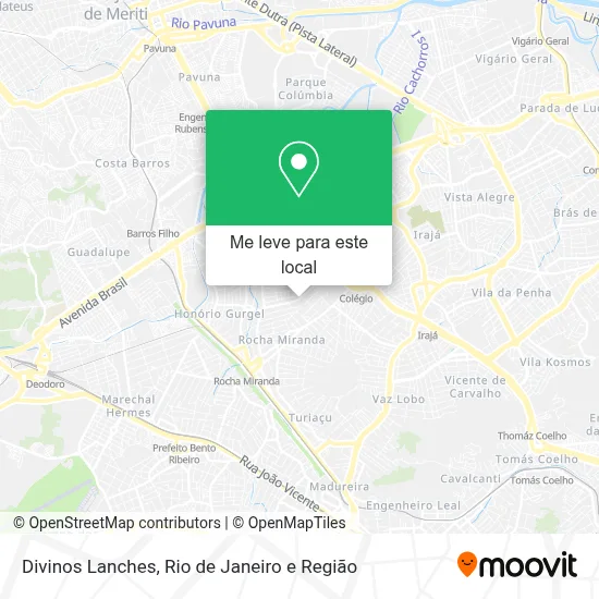 Divinos Lanches mapa