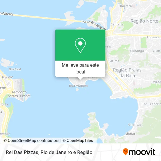 Rei Das Pizzas mapa