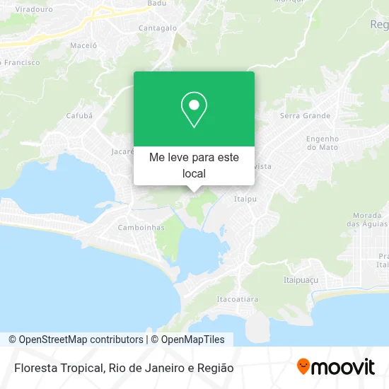 Floresta Tropical mapa