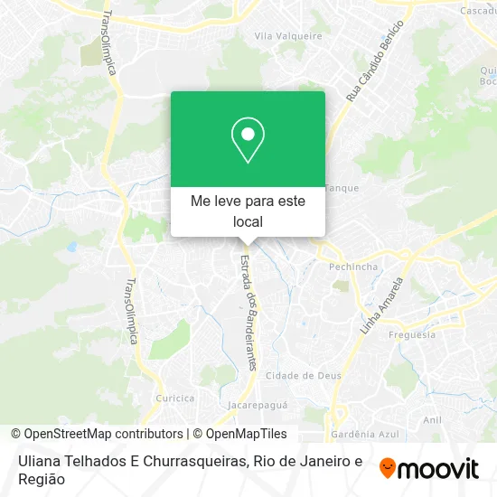 Uliana Telhados E Churrasqueiras mapa