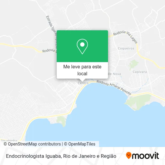 Endocrinologista Iguaba mapa