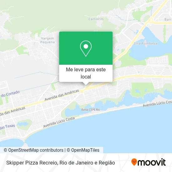 Skipper Pizza Recreio mapa