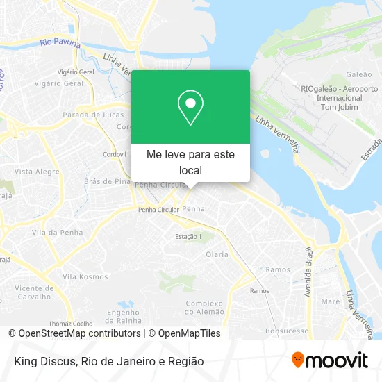 King Discus mapa