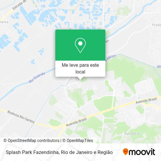 Splash Park Fazendinha mapa