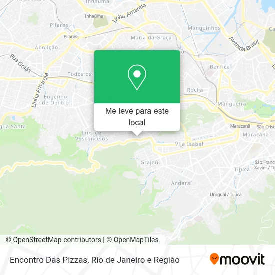 Encontro Das Pizzas mapa