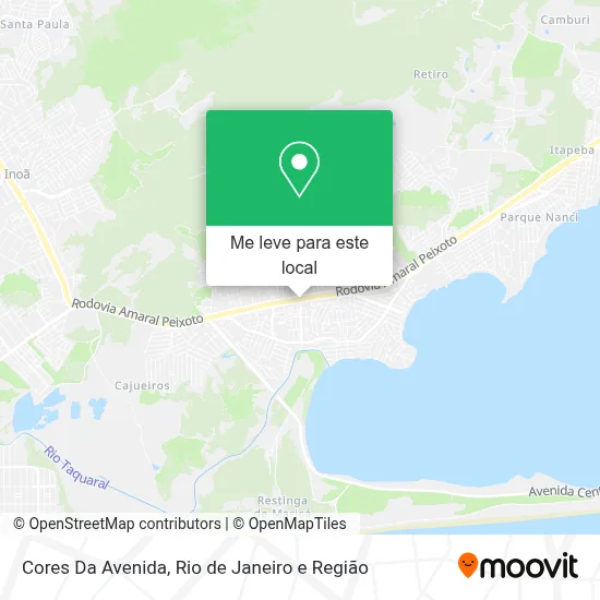 Cores Da Avenida mapa