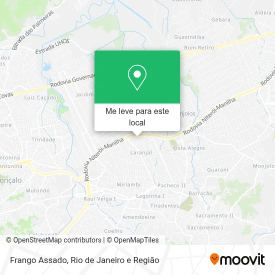 Frango Assado mapa
