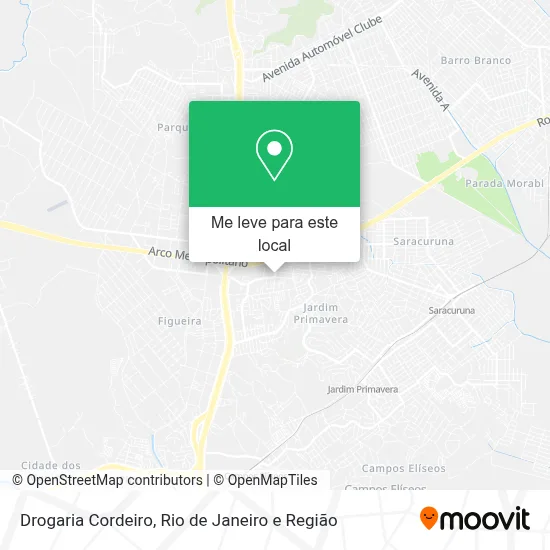 Drogaria Cordeiro mapa
