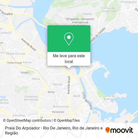 Praia Do Arpoador - Rio De Janeiro mapa