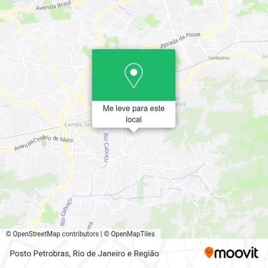 Posto Petrobras mapa