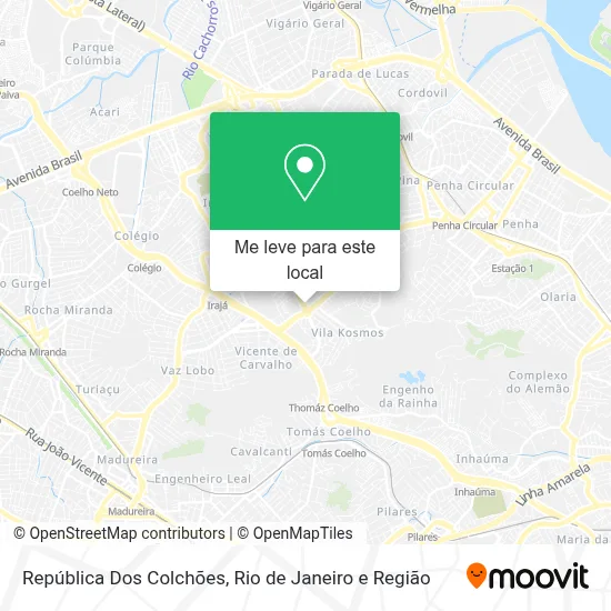 República Dos Colchões mapa