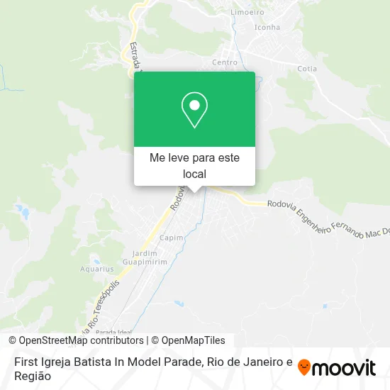 First Igreja Batista In Model Parade mapa