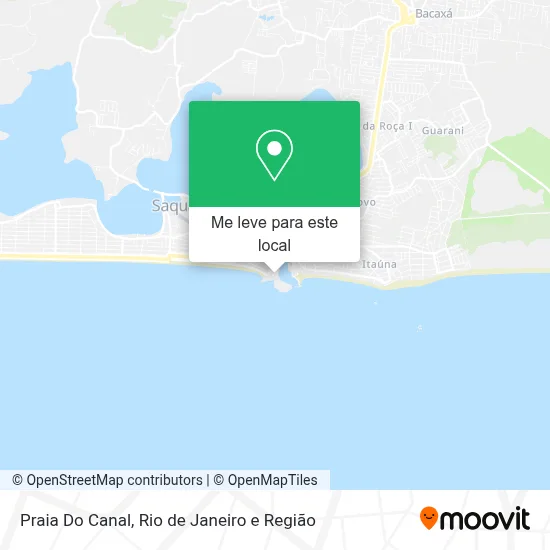 Praia Do Canal mapa