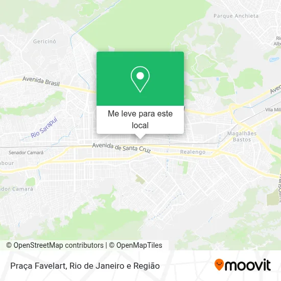Praça Favelart mapa