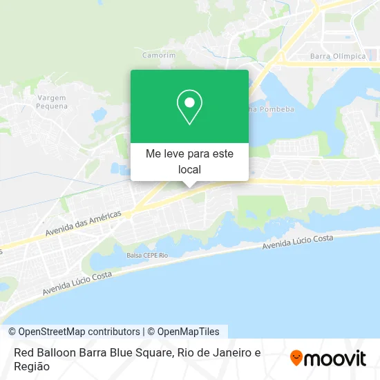 Red Balloon Barra Blue Square mapa