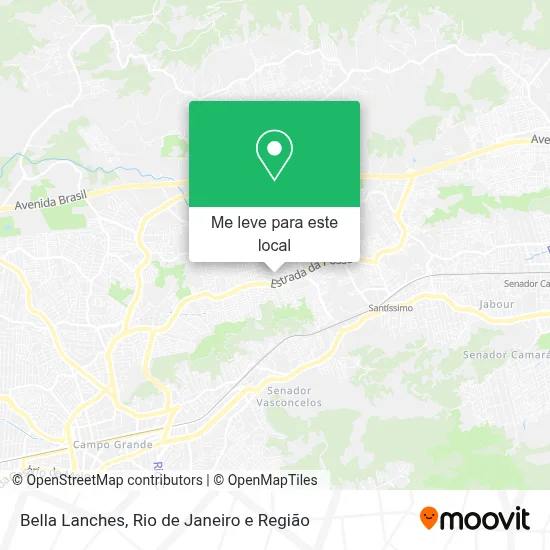 Bella Lanches mapa