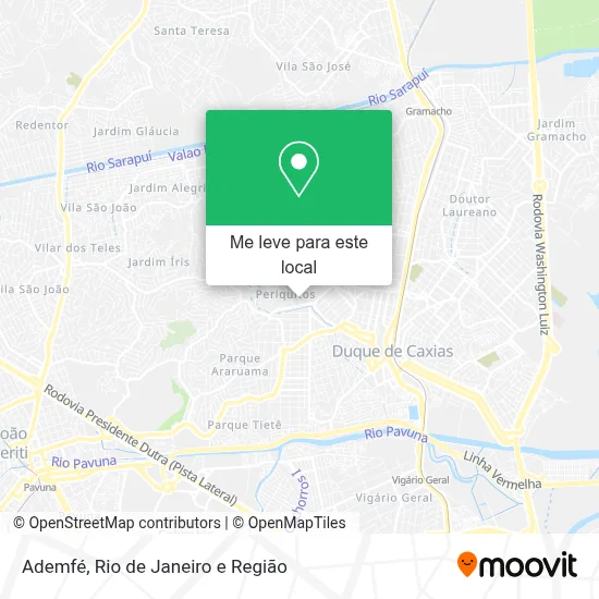 Ademfé mapa
