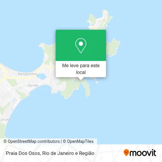 Praia Dos Osos mapa